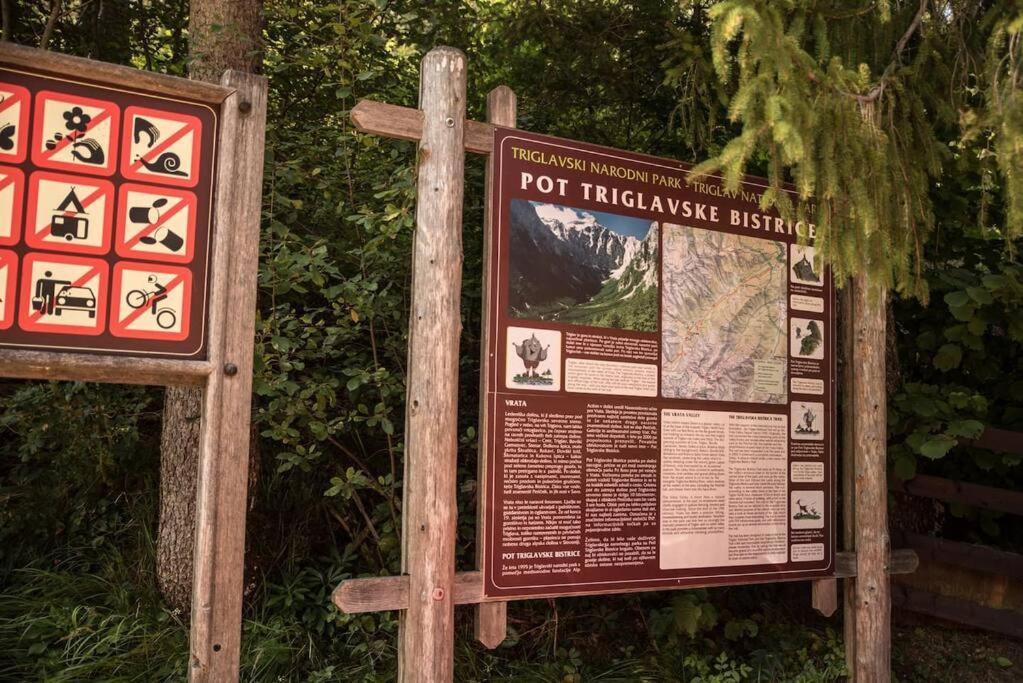 Idyllic Triglav Forest Retreat - Alps, Trails, Lakes, Falls Mojstrana Ngoại thất bức ảnh